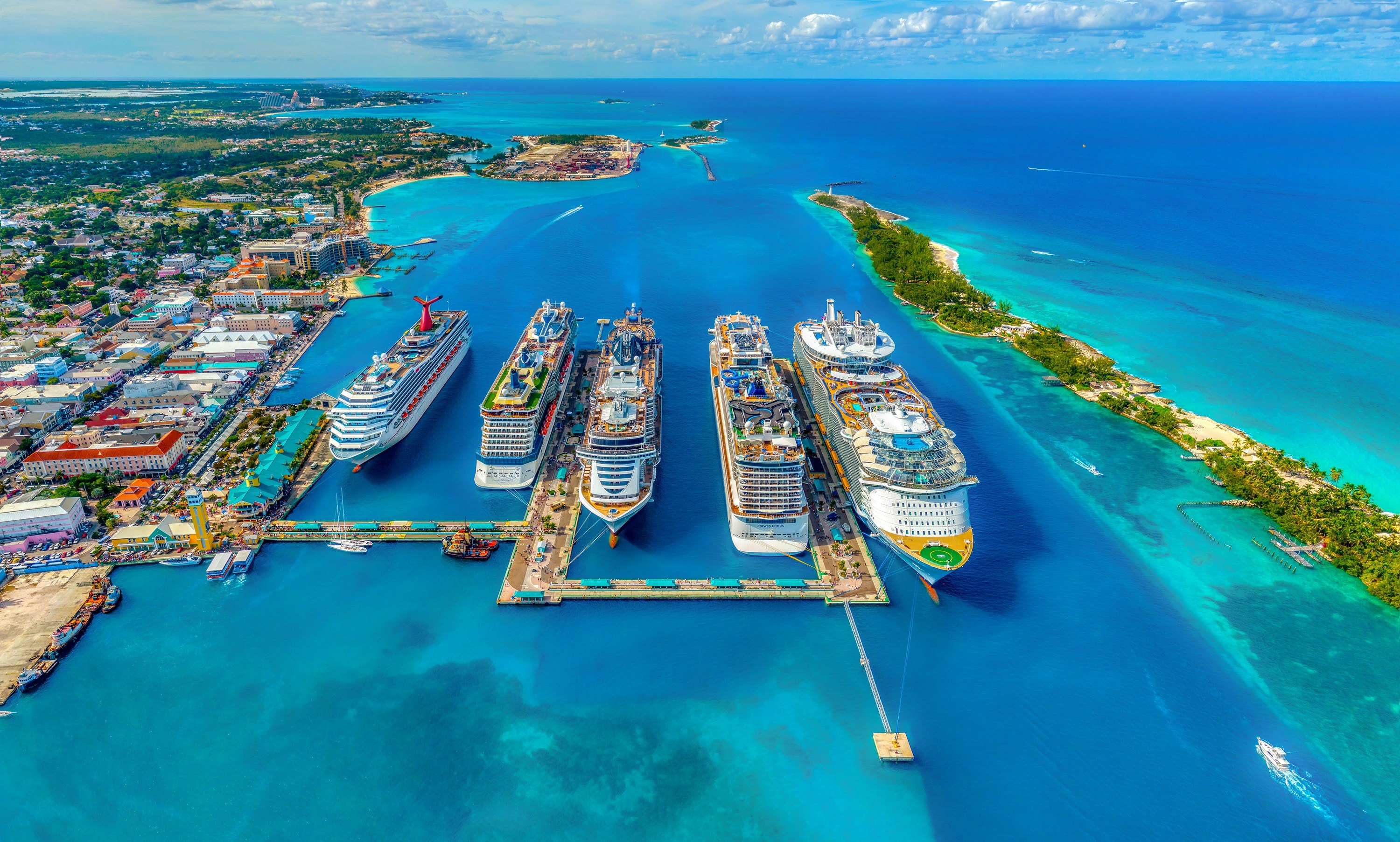 Caribbean cruise tropical island turquoise water